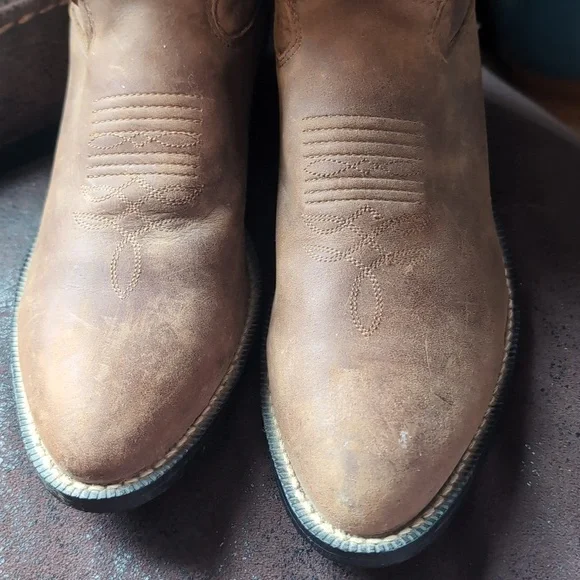 Justin Boot Co. Youth Bay Apache Cowboy Boots - Picture 7 of 9